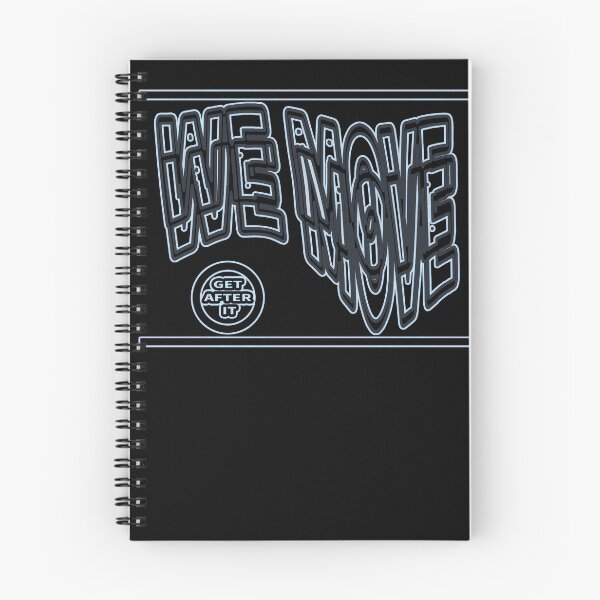 Item preview, We move ( get after it) aesthetic design by Code03. Blue and white version. Fye and cool t shirt designs.  designed and sold by Code03.