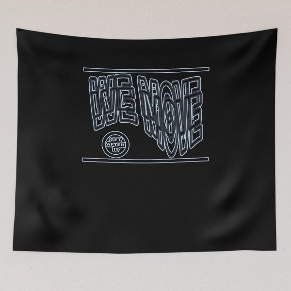 Item preview, We move ( get after it) aesthetic design by Code03. Blue and white version. Fye and cool t shirt designs.  designed and sold by Code03.