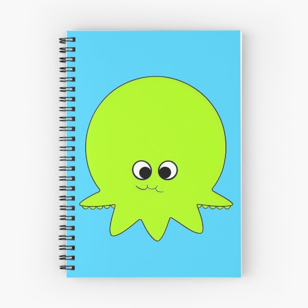 Item preview, Yellow cartoonish round octopus sad face I designed and sold by BrachiaST.