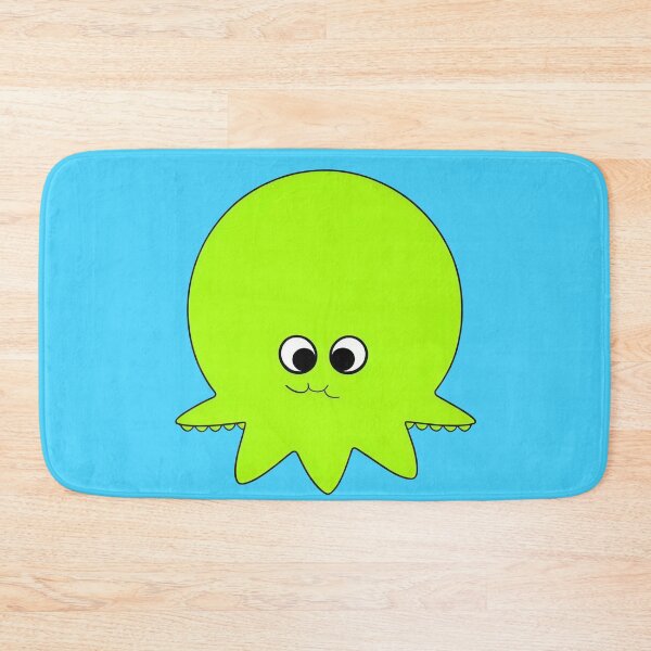 Item preview, Yellow cartoonish round octopus sad face I designed and sold by BrachiaST.