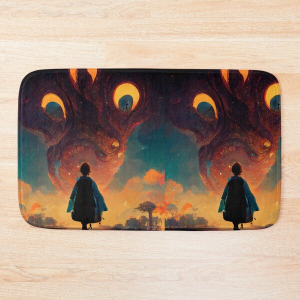 Item preview, The little girl and the space monster designed and sold by ALAEEDDINEBHM.
