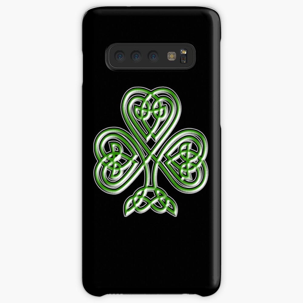 Shamrock. Knot, St Patricks Day, Celtic, Celt, Irish, Ireland, Eire, Luck, Lucky. Case & Skin for Samsung Galaxy