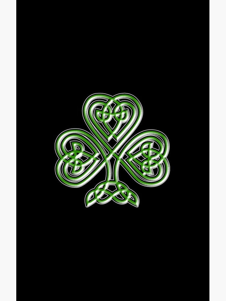 Shamrock. Knot, St Patricks Day, Celtic, Celt, Irish, Ireland, Eire, Luck, Lucky. by TOMSREDBUBBLE