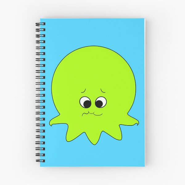 Item preview, Yellow cartoonish round octopus sad face II designed and sold by BrachiaST.