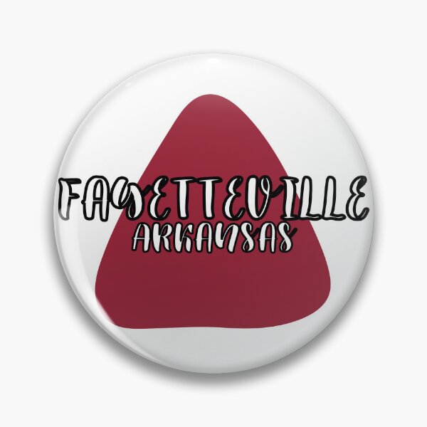 Item preview, Fayetteville Arkansas Red and White Triangle designed and sold by Pink Ribbon.