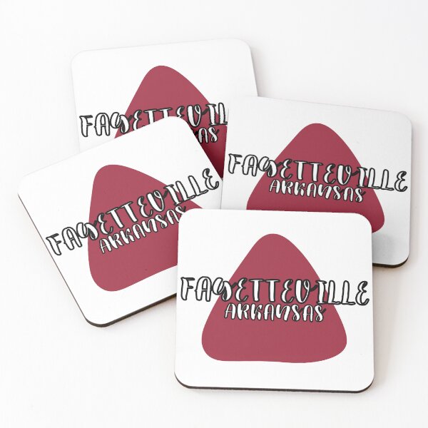Item preview, Fayetteville Arkansas Red and White Triangle designed and sold by Pink Ribbon.