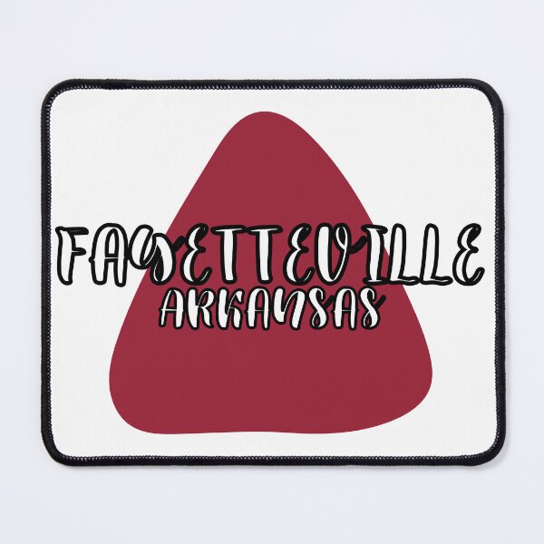 Item preview, Fayetteville Arkansas Red and White Triangle designed and sold by Pink Ribbon.