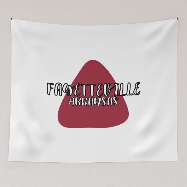 Item preview, Fayetteville Arkansas Red and White Triangle designed and sold by Pink Ribbon.