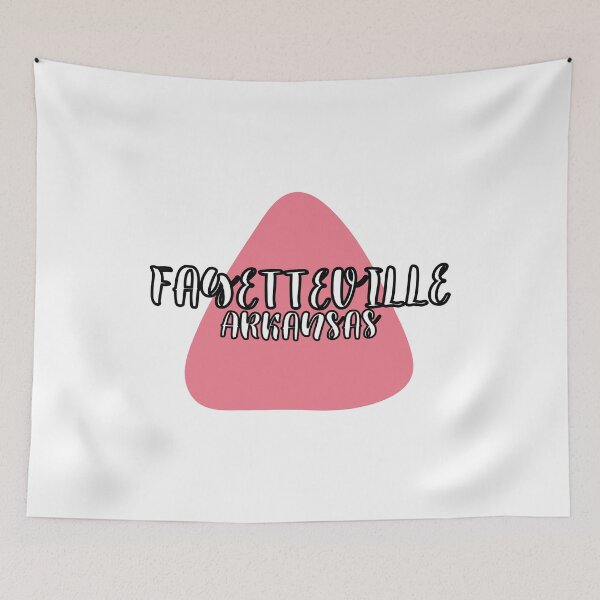 Item preview, Fayetteville Arkansas Pink and White Triangle designed and sold by Pink Ribbon.