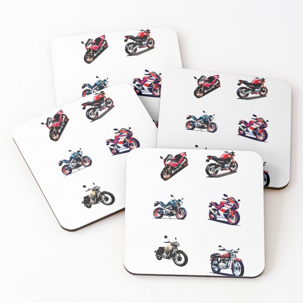 Artikelvorschau, Vintage Motorrad Aufkleber 6er Pack entworfen und verkauft von BAYFAIRE.