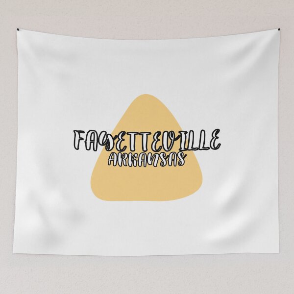 Item preview, Fayetteville Arkansas Yellow and White Triangle designed and sold by Pink Ribbon.