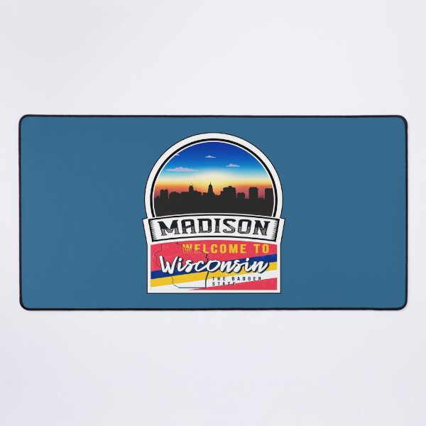 Item preview, Madison, Welcome to Wisconsin, The Badger State | Wisconsin State and Cities Series -14 designed and sold by WorldStateArt.