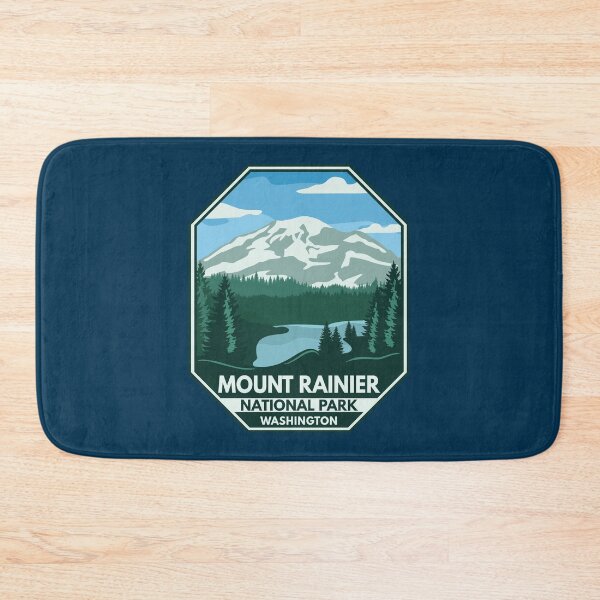 Item preview, Mount Rainier National Park Minimal Retro Emblem designed and sold by KrisSidDesigns.