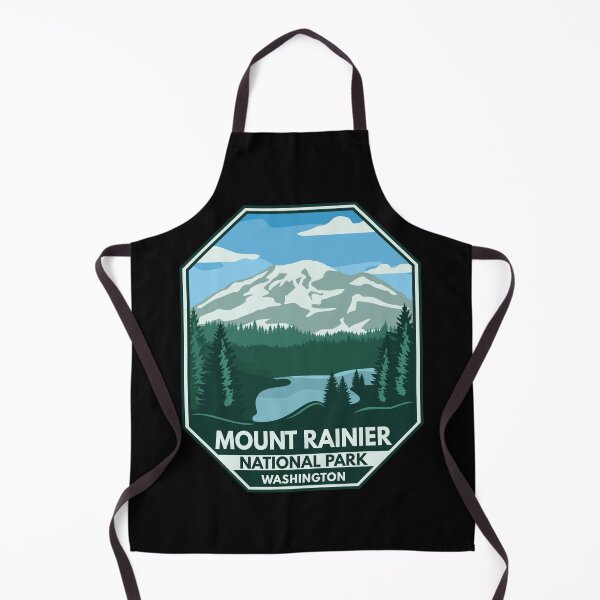 Item preview, Mount Rainier National Park Minimal Retro Emblem designed and sold by KrisSidDesigns.