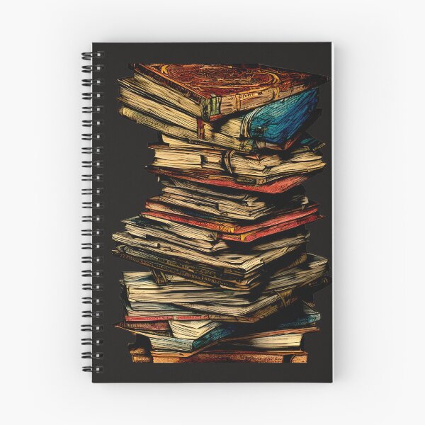 Item preview, Digital illustration of antique books, colored ink. designed and sold by Gala-life1.