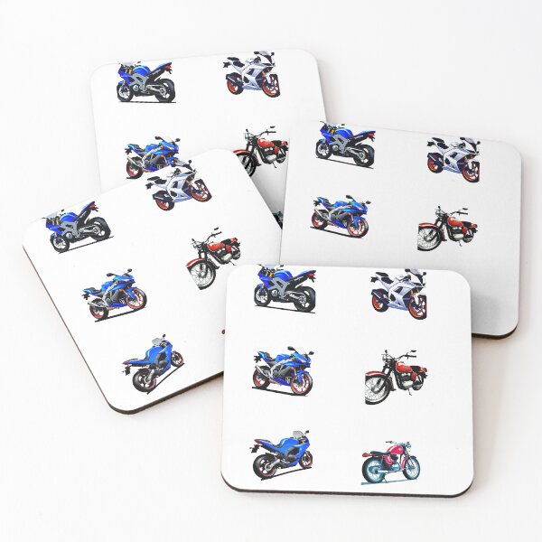 Artikelvorschau, Sportbike Motorrad Aufkleber 6er Pack entworfen und verkauft von BAYFAIRE.