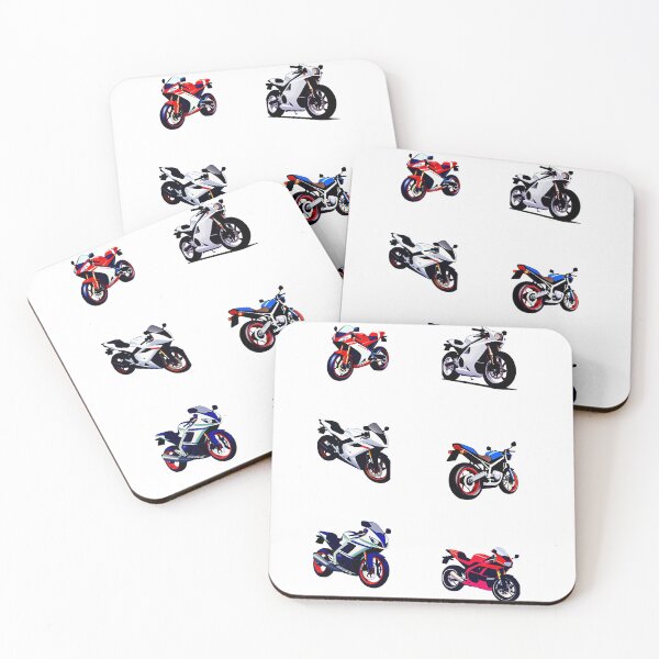 Artikelvorschau, Super Sportbike Motorrad Aufkleber 6er Pack entworfen und verkauft von BAYFAIRE.