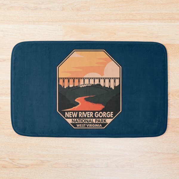 Item preview, New River Gorge National Park Minimal Retro Emblem designed and sold by KrisSidDesigns.
