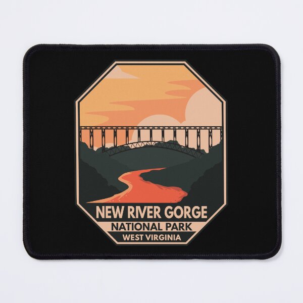 Item preview, New River Gorge National Park Minimal Retro Emblem designed and sold by KrisSidDesigns.