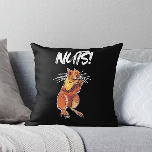 Item preview, Nuts! Squirrel animal funny pun designed and sold by Flo Art Studio.