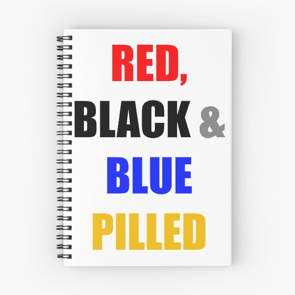Item preview, RED, BLACK & BLUE PILLED designed and sold by DMcK Designs.