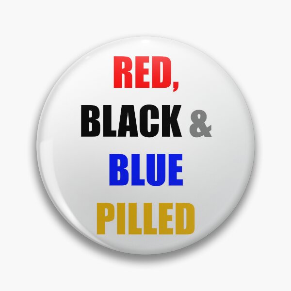 Item preview, RED, BLACK & BLUE PILLED designed and sold by DMcK Designs.