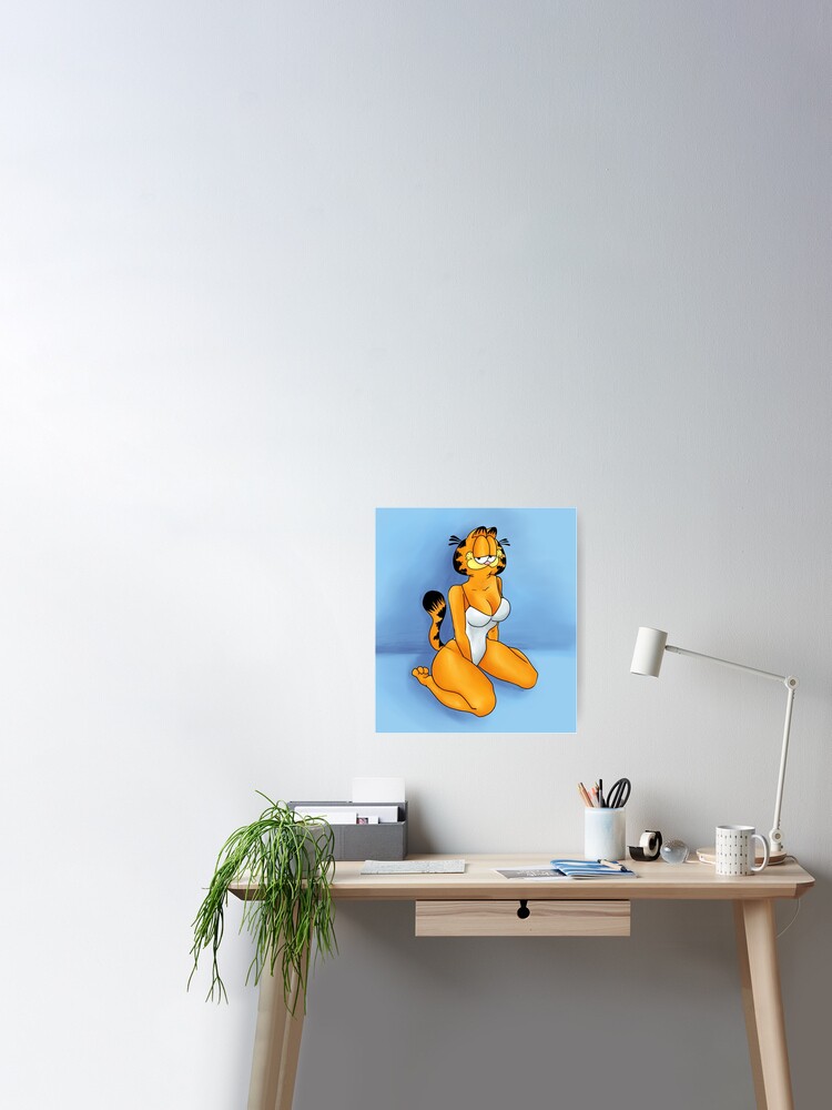 Garfield Pinup Poster for Sale by LocalOddity