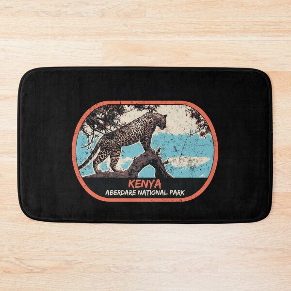 Item preview, Aberdare national park Kenya Africa vintage travel safari decal, african leopard designed and sold by Lemomo-zoo.