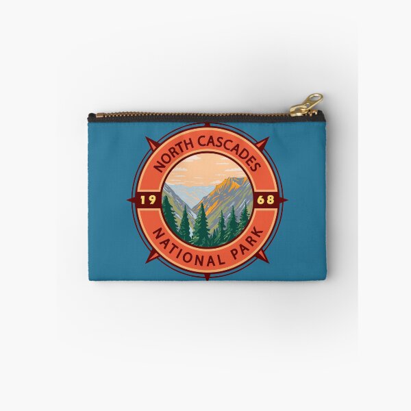 Item preview, North Cascades National Park Retro Compass Emblem designed and sold by KrisSidDesigns.