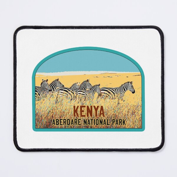 Item preview, Aberdare national park Kenya Africa vintage travel safari decal, african zebras designed and sold by Lemomo-zoo.