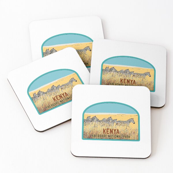 Item preview, Aberdare national park Kenya Africa vintage travel safari decal, african zebras designed and sold by Lemomo-zoo.