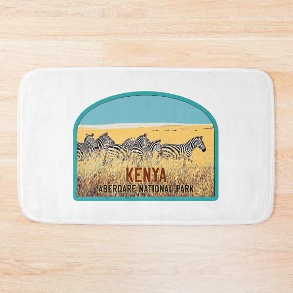 Item preview, Aberdare national park Kenya Africa vintage travel safari decal, african zebras designed and sold by Lemomo-zoo.