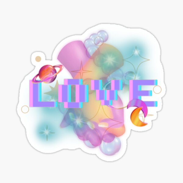 Love Vaporwave Sticker