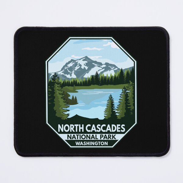 Item preview, North Cascades National Park Minimal Retro Emblem designed and sold by KrisSidDesigns.