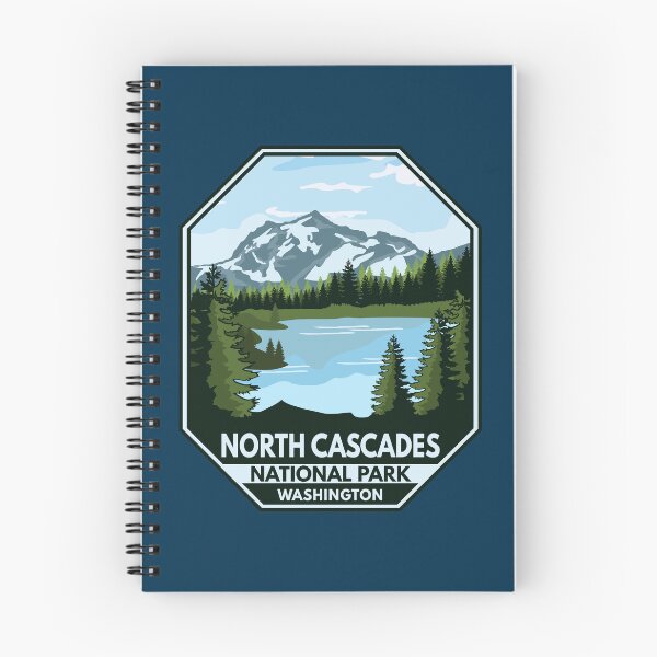 Item preview, North Cascades National Park Minimal Retro Emblem designed and sold by KrisSidDesigns.