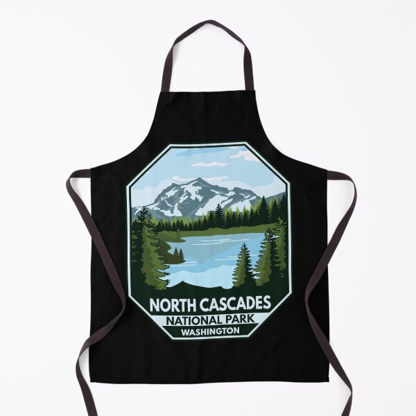Item preview, North Cascades National Park Minimal Retro Emblem designed and sold by KrisSidDesigns.