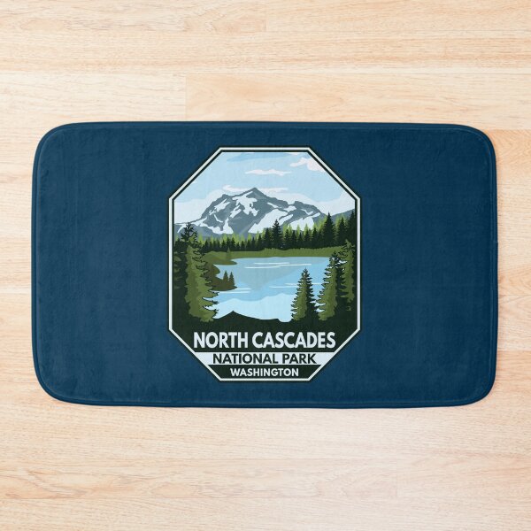 Item preview, North Cascades National Park Minimal Retro Emblem designed and sold by KrisSidDesigns.