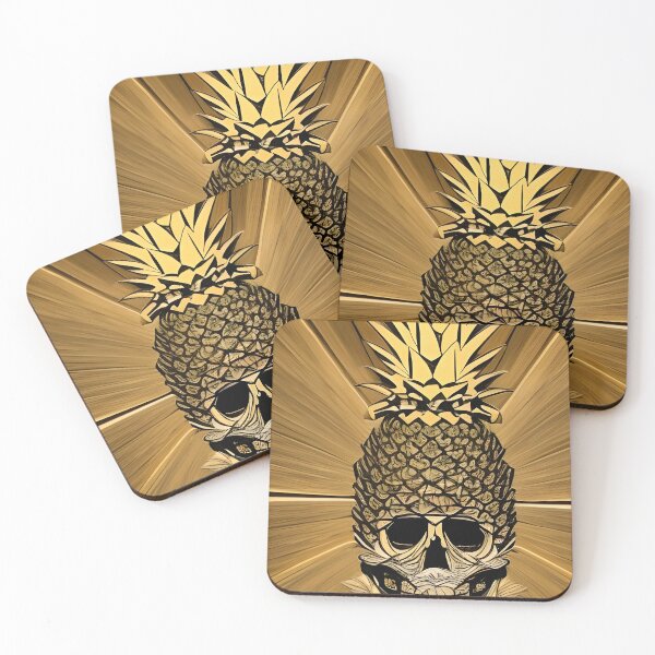 Item preview, Pineapple shaped as a skull wood design designed and sold by Gus Wolvius.