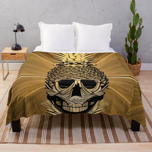 Item preview, Pineapple shaped as a skull wood design designed and sold by Gus Wolvius.