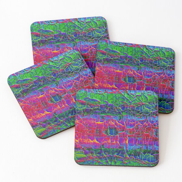 Item preview, Crinkled Cracked Neon Wall designed and sold by EdwardMonet.