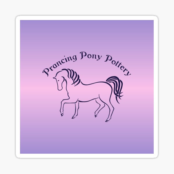 Prancing Pony Pottery Swag Sticker