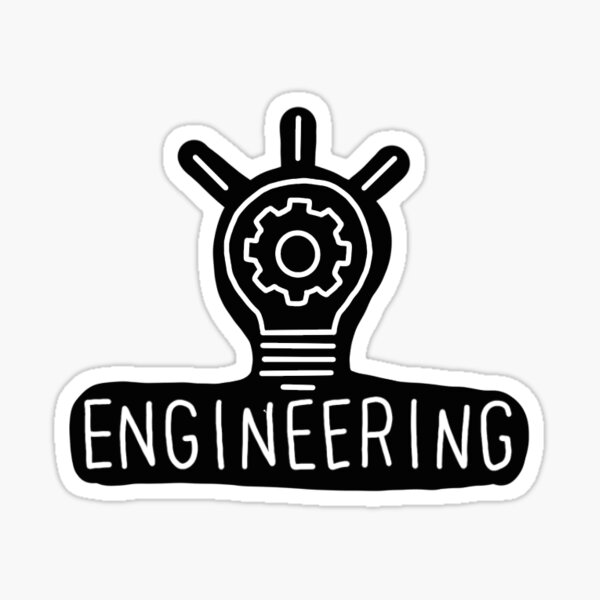 "Engineering " Sticker for Sale by livikrull6 Redbubble
