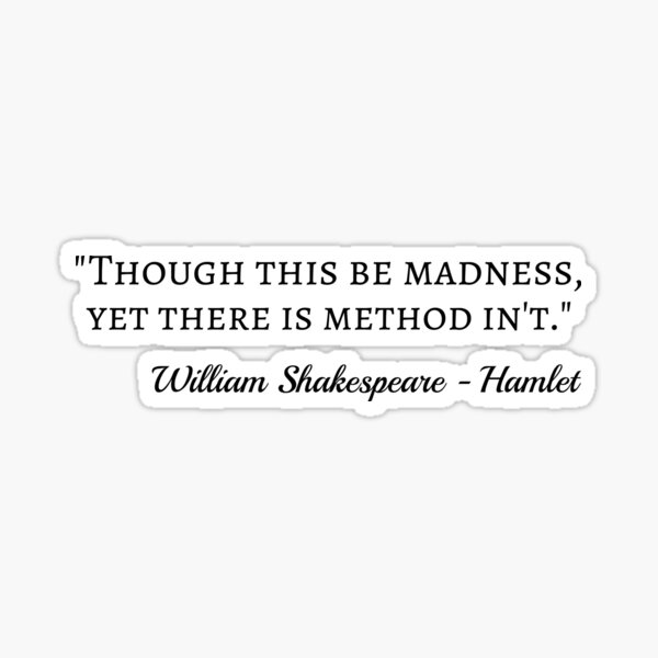 "Hamlet Quote III Classic Style" Sticker for Sale by lemonpepper