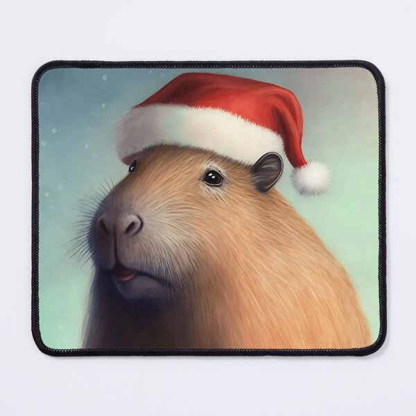 Item preview, Christmas Capybara in the Snow designed and sold by CapybaraCentral.