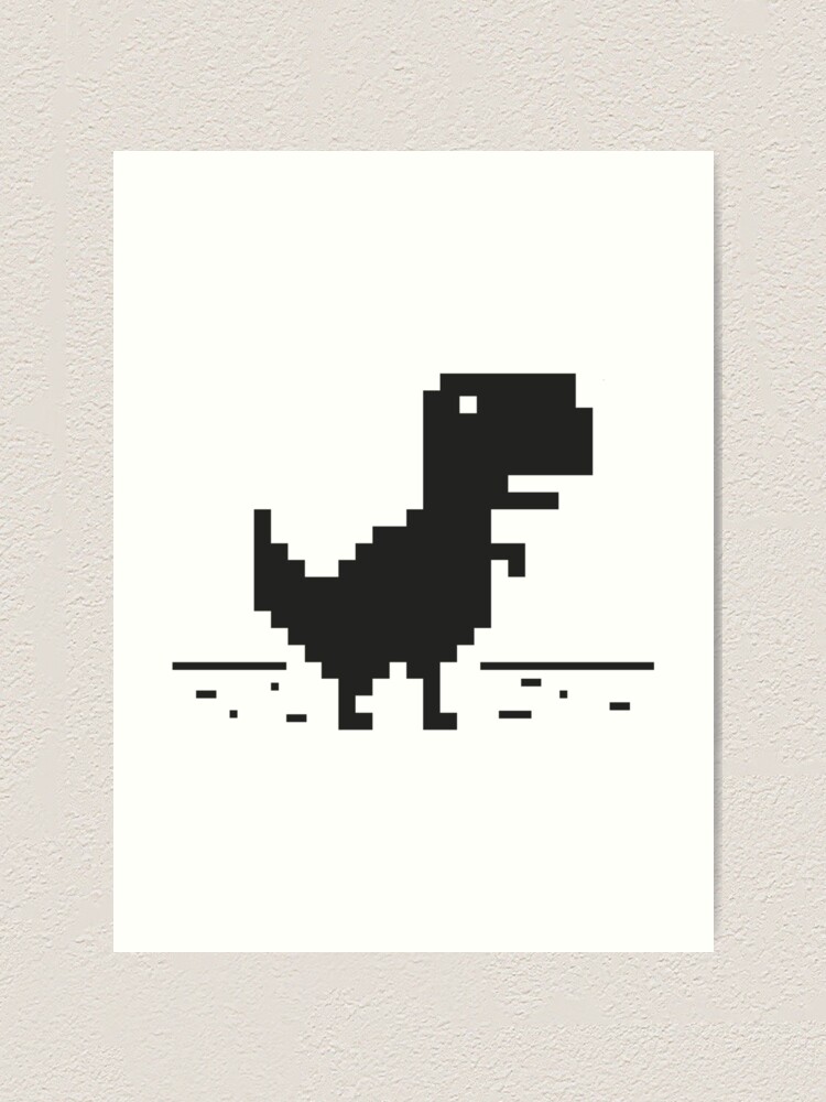 Pixel T-Rex Art Print for Sale by maddreamerr