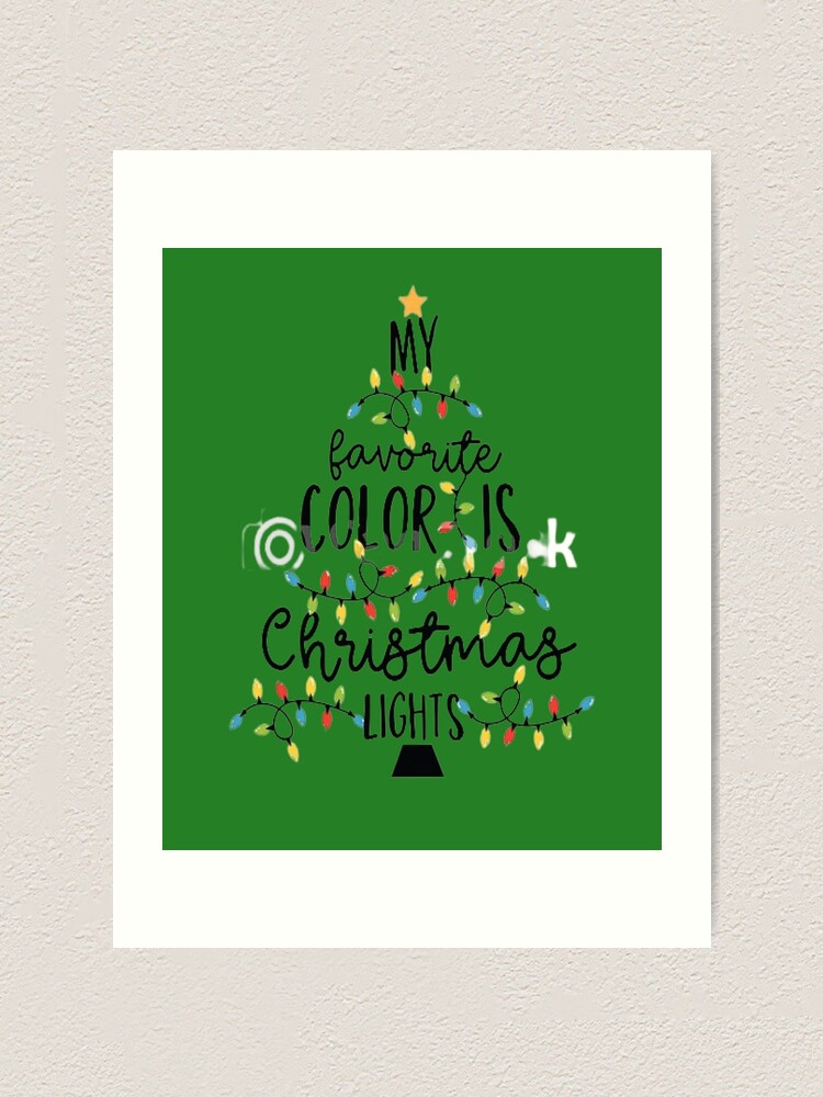 "My Favorite Color is Christmas Lights, Funny Christmas SVG, Christmas