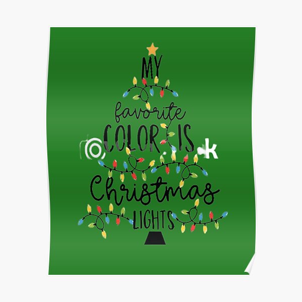 "My Favorite Color is Christmas Lights, Funny Christmas SVG, Christmas
