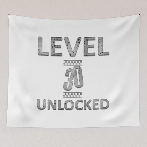 Artikelvorschau, Level 30 30. Geburtstag freigeschaltet entworfen und verkauft von franktact.