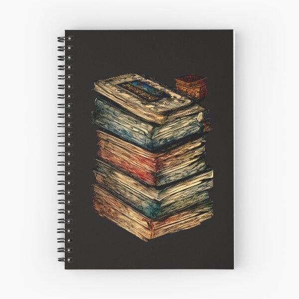 Item preview, Digital illustration of antique books, colored ink.1 designed and sold by Gala-life1.