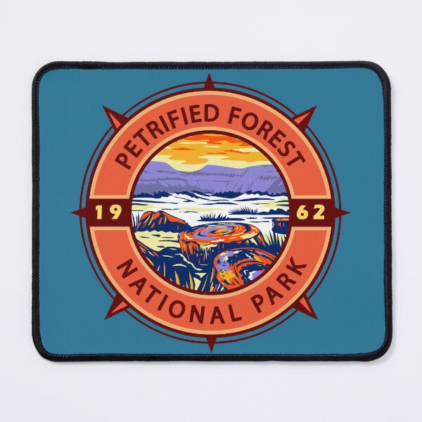 Item preview, Petrified Forest National Park Retro Compass Emblem designed and sold by KrisSidDesigns.
